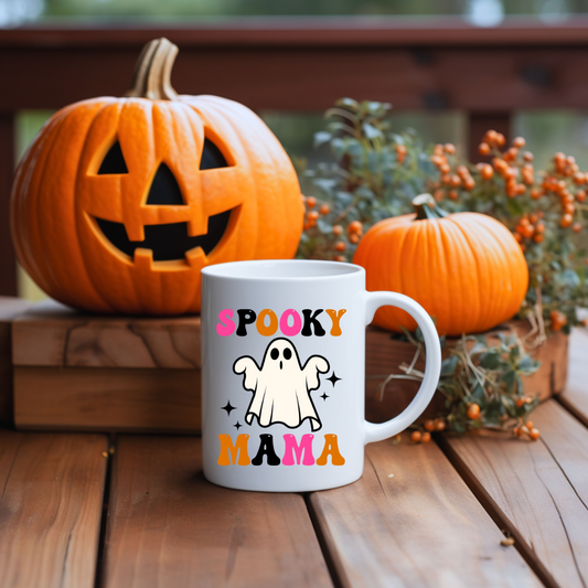 Spooky Mama ghost 11oz ceramic mug