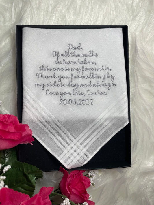Father of the bride handkerchief