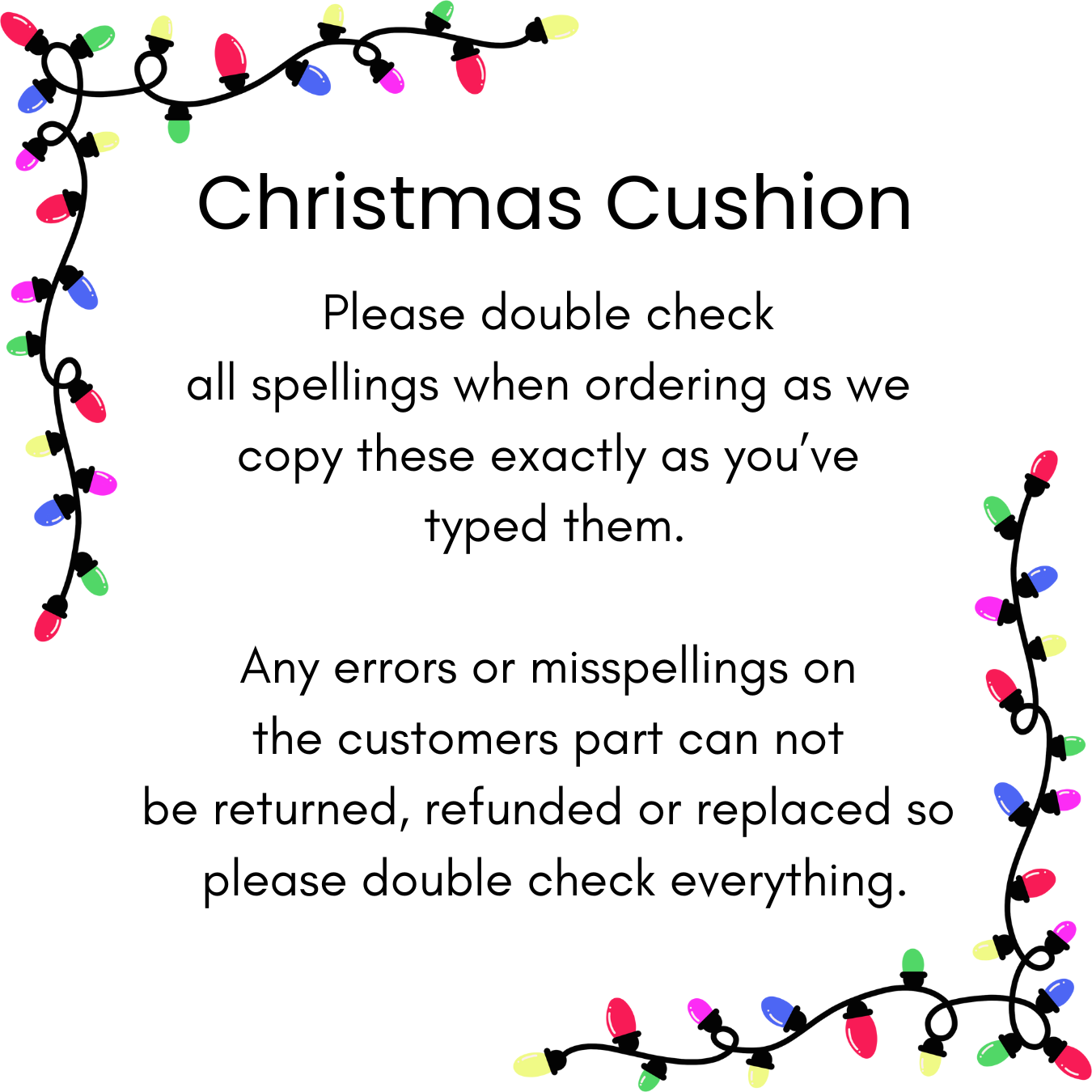 Personalised Stocking family name Christmas tree ornament